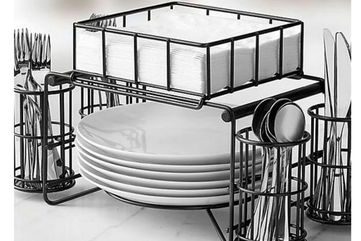 أدوات تنظيم المطبخ : حامل أدوات العشاء