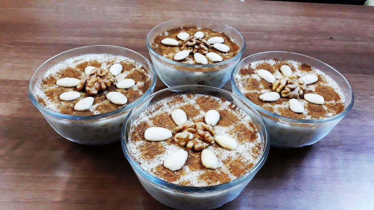 بودينج الأرز من حلويات رمضان