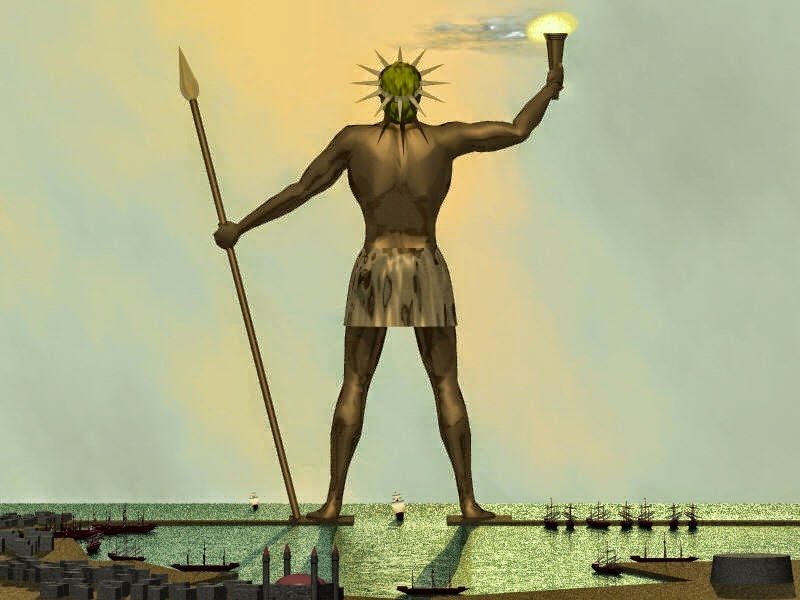 تمثال جزيرة رودس من عجائب الدنيا السبع القديمة