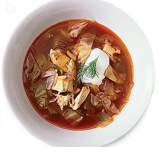 حساء الدجاج من أشهي أنواع الحساء الأوكراني